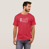 T-shirt des amateurs de golf de Frisbee (Devant entier)