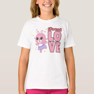 T-shirt Des amis animaux mignons et colorés propagent l'am
