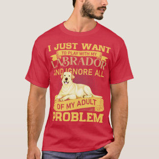 T-shirt Des Amoureux de les chiens Jouent Avec Ma Citation