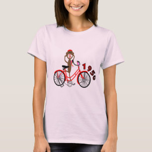 T-shirt % des années 1950 de singe de chaussette de dessin