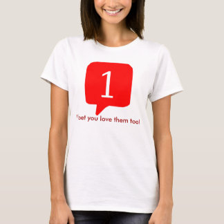 T-shirt Des avis de Facebook, j'ai parié que vous les
