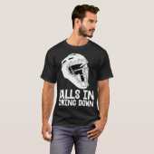T-shirt Des balles dans l'apparell de baseball de descente (Devant entier)