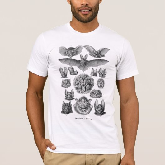 T-shirt des battes de Haeckel (Devant)