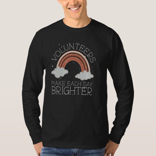 T-shirt Des bénévoles rendent chaque jour plus clair (Devant)