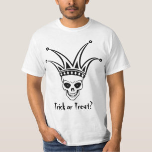 T-shirt Des bonbons ou un sort de crâne de harlequin