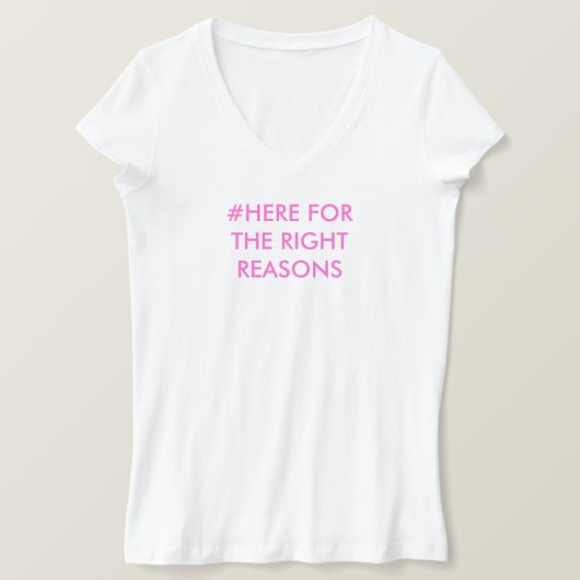 T-shirt des bonnes raisons (Design devant)