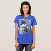 T-shirt des bonshommes de neige d'Alaska (Devant entier)