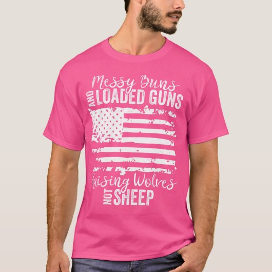 T-shirt Des Buns Mains Et Des Armes Chargées Élevant Des L (Devant)