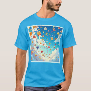 T-shirt Des cerfs-volants joyeux grimpent en flèche