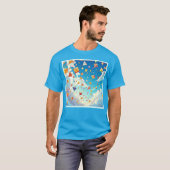 T-shirt Des cerfs-volants joyeux grimpent en flèche (Devant entier)