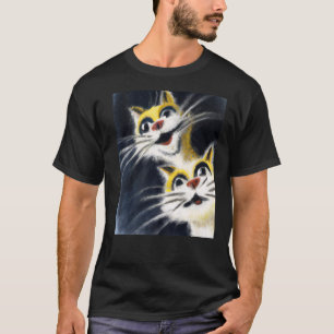 T-shirt Des chatons soyeux deux chats blancs