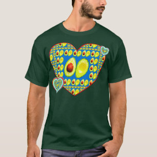 T-shirt Des coeurs géométriques et sucrés forment des moti