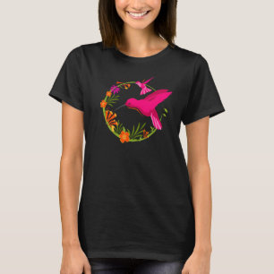 T-shirt Des colibris gracieux en vol colorés