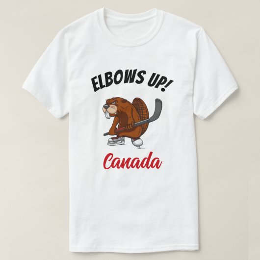 T-shirt Des Coudes ! Castor du Canada (Design devant)