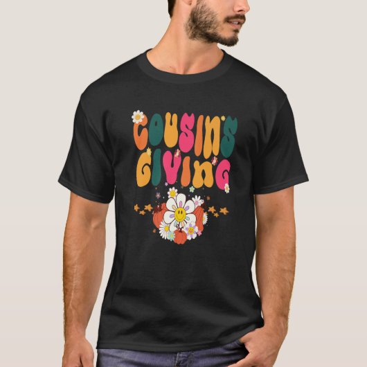 T-shirt Des cousins de Thanksgiving Mignons Citrouille Sup (Devant)