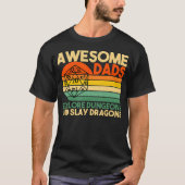 T-shirt Des Dads Impressionnants Explorez Dungeons Dm Rpg (Devant)