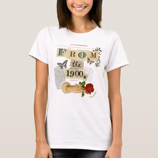 T-shirt Des dames des années 1900 (Devant)