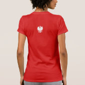 T-shirt des dames rouges polonaises (Dos)