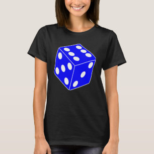T-shirt Dés de jeu bleus Costume Halloween Cool Rouler en