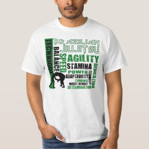 T-shirt des éléments BJJ de Jiu Jitsu de Brésil