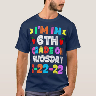 T-shirt Des élèves drôles de primaire Je suis en sixième a