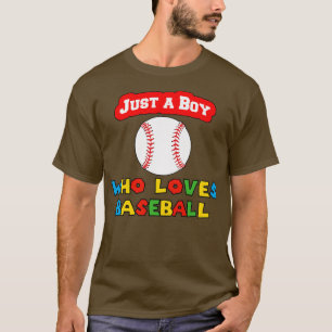 T-shirt Des enfants drôles Mignons Juste un garçon qui aim