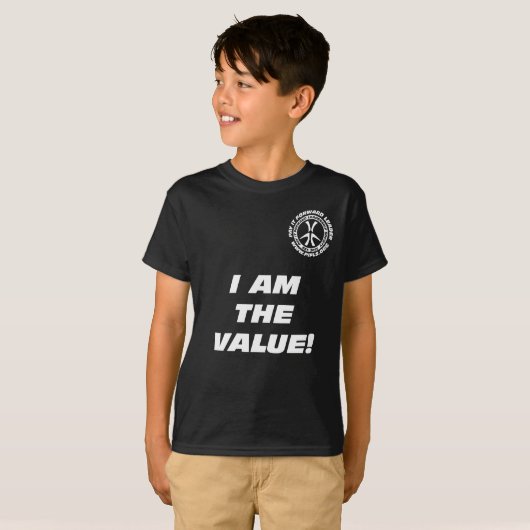 T-shirt Des enfants "je suis la valeur ! Vous êtes la (Devant entier)