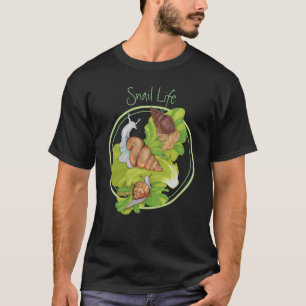 T-shirt Des escargots heureux sur la "vie des escargots" d