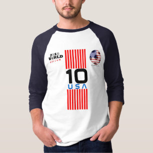 T-shirt des Etats-Unis #10 Donovan de coupe du