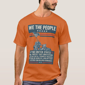 T-SHIRT DES ÉTATS-UNIS PROTÈGERONT CETTE CONSTITUTIO