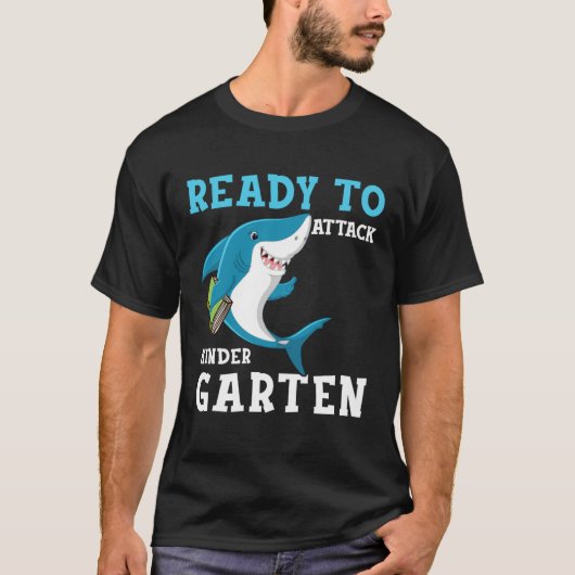 T-shirt Des Étudiants De Requins Prêts À Attaquer La Mater (Devant)