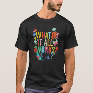 T-shirt Des femmes florales espoir que si tout ça fonction