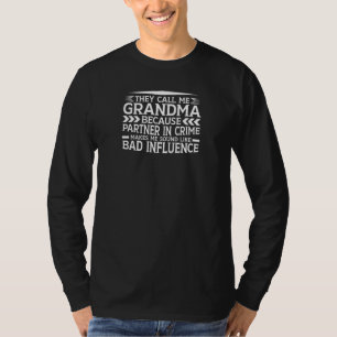 T-shirt Des Femmes M'Appelent Grand-Mère Partenaire Dans L