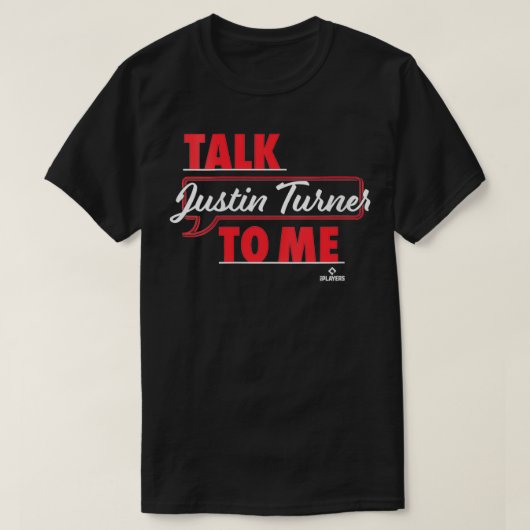 T-shirt Des Femmes Me Parlent Justin Turner VNeck (Design devant)