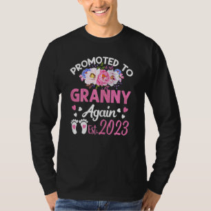 T-shirt Des Femmes Promues À La Mamie De Nouveau 2023 Flor