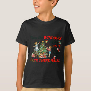 T-shirt Des fenêtres aux murs joli Noël vacances
