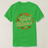 T-shirt Des Feuilles Brown Remercient Automne Thanksgiving (Design devant)