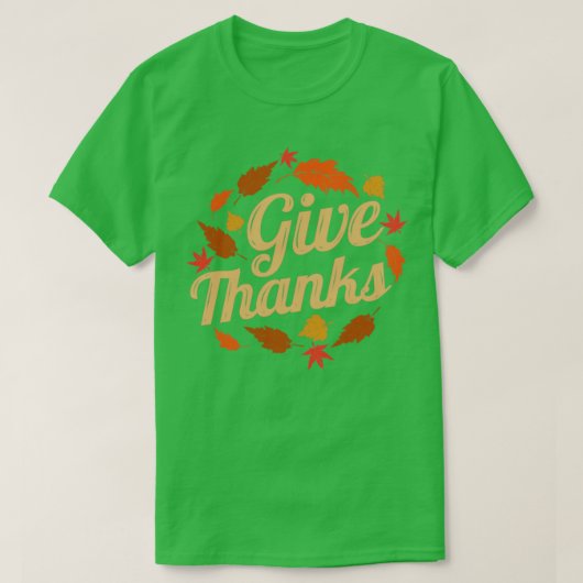 T-shirt Des Feuilles Brown Remercient Automne Thanksgiving (Design devant)