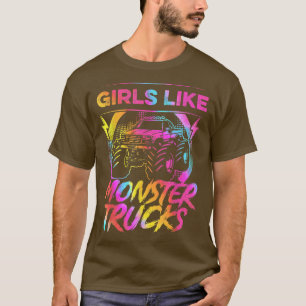 T-shirt Des Filles Comme Des Camions Monster Truck Girl Mo