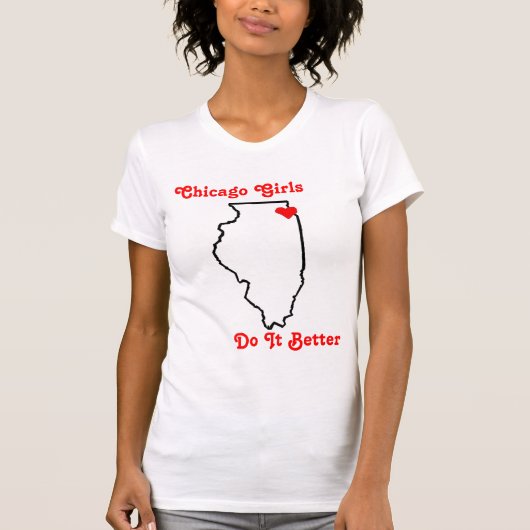 T-shirt Des filles de Chicago, il améliorent (Devant)