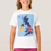 T-Shirt Des Filles De Grande-Bretagne (Devant)