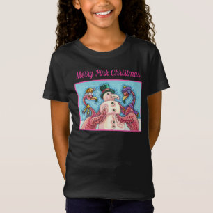 T-Shirt DES FLAMANTS ROSES ROSES FABRIQUENT DE LA NEIGE, D