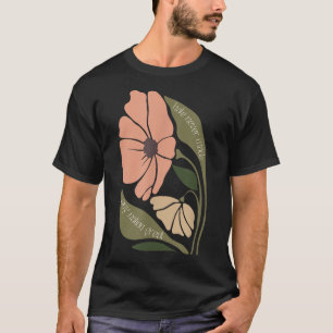 T-shirt Des fleurs de saumons subtils anti-rhum P Manifest