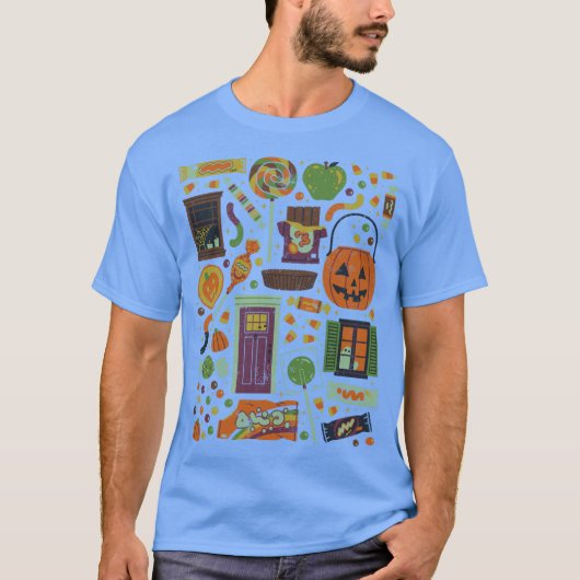 T-shirt Des friandises ou un sort (Devant)