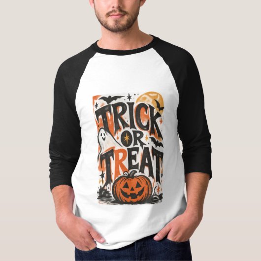 T-shirt Des friandises ou un sort ? (Devant)