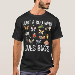 T-shirt Des gamins juste un garçon qui aime les insectes M