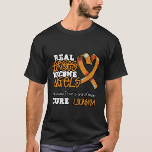 T-shirt Des héros réels deviennent des anges - Sensibilisa