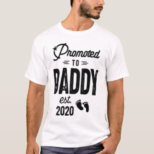 T-shirt Des Hommes Promus À Daddy Est. Cadeau bébé 2020 po