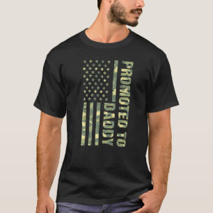 T-shirt Des Hommes Promus À Papa Américain Drapeau Pères C