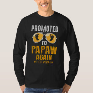 T-shirt Des Hommes Promus À Papaw Encore 2023 Bientôt Être